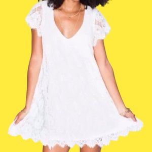 Show me your Mumu white lace  dress size medium